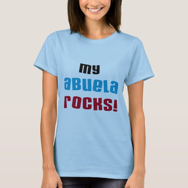 Minha Abuela Rocks T-shirts e presentes (Frente)