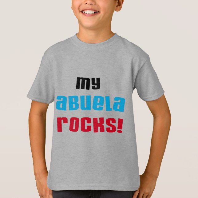 Minha Abuela Rocks T-shirts e presentes (Frente)