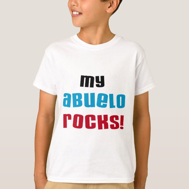 Minha Abuelo Rocks T-shirts e presentes (Frente)