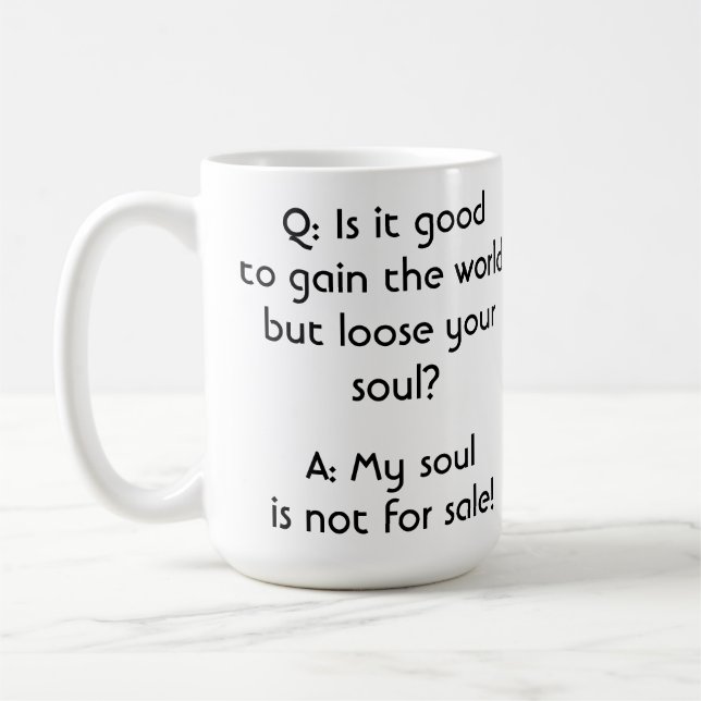 Minha alma (moderna) caneca de café (Esquerda)