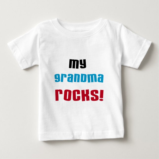 Minha avó Rocks T-shirts e presentes (Frente)