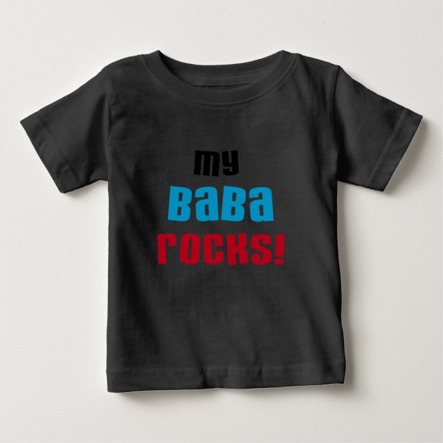 Minha Baba Rocks T-shirts e presentes (Frente)