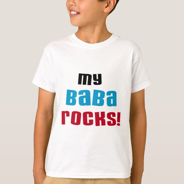 Minha Baba Rocks T-shirts e presentes (Frente)