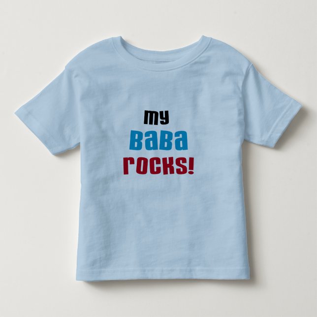 Minha Baba Rocks T-shirts e presentes (Frente)