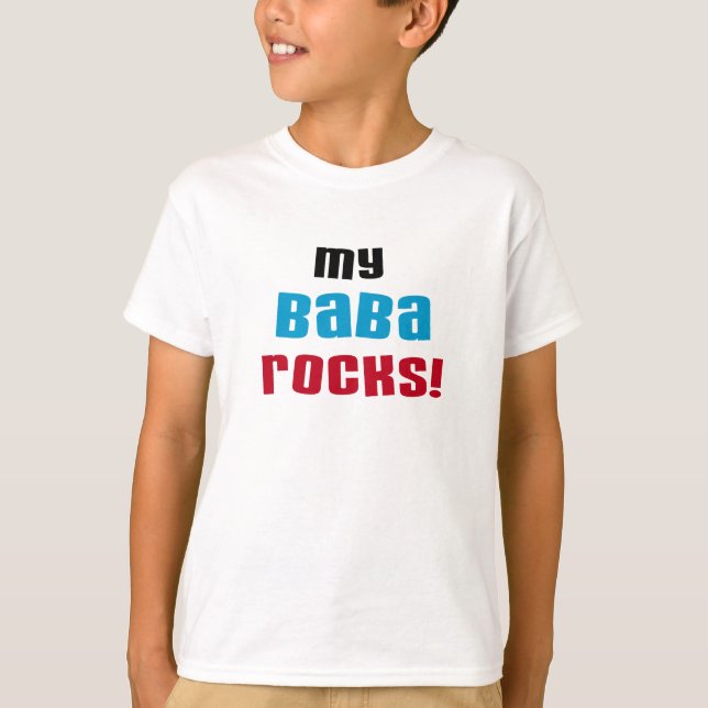 Minha Baba Rocks T-shirts e presentes (Frente)