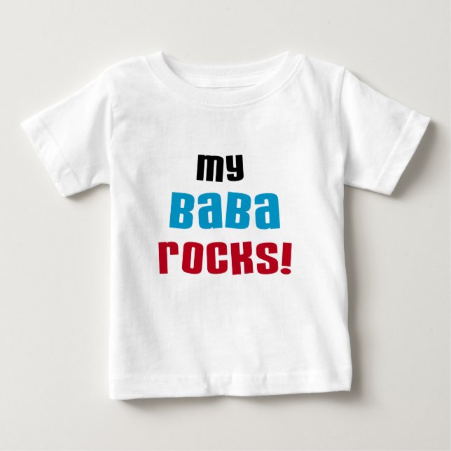 Minha Baba Rocks T-shirts e presentes (Frente)
