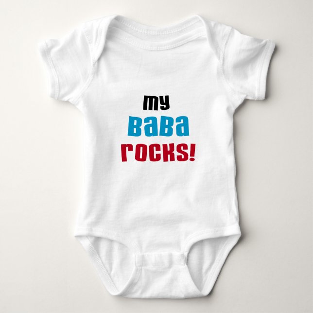 Minha Baba Rocks T-shirts e presentes (Frente)