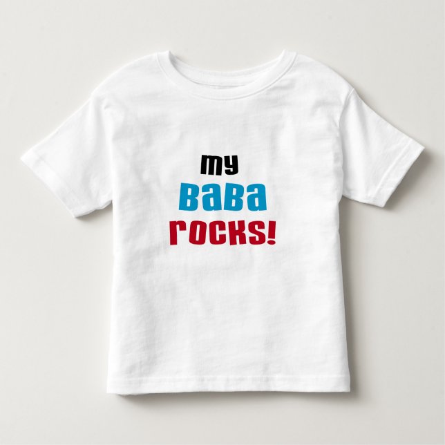 Minha Baba Rocks T-shirts e presentes (Frente)