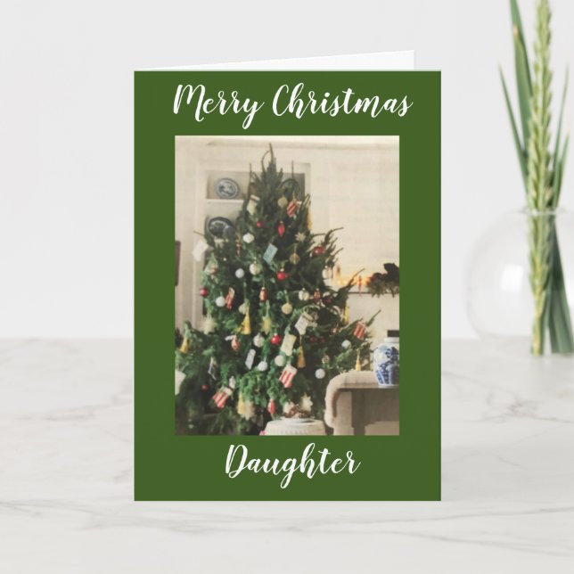 MINHA BELA FILHA FAZ CARTÃO DE NATAL DE MERRIER (Frente)