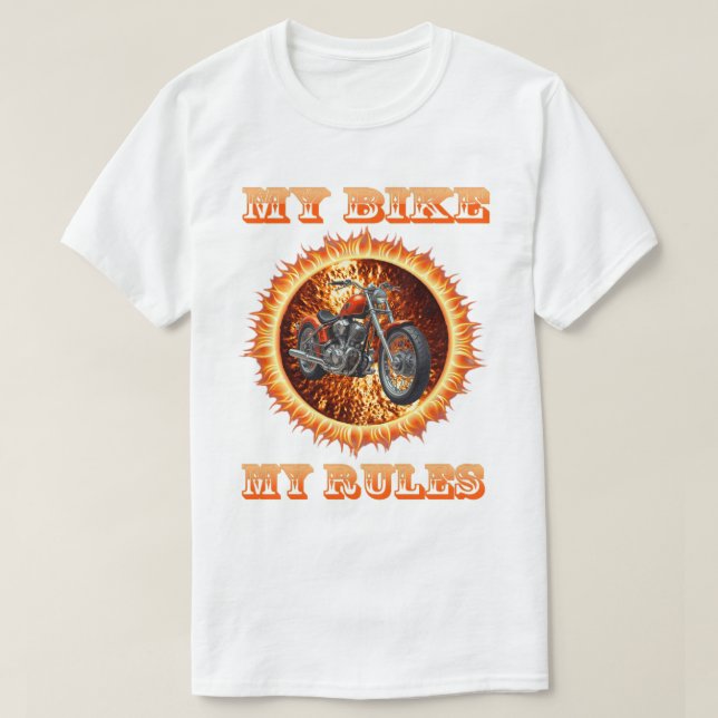 Minha Bicicleta, Minhas Regras Camiseta Personaliz (Frente do Design)