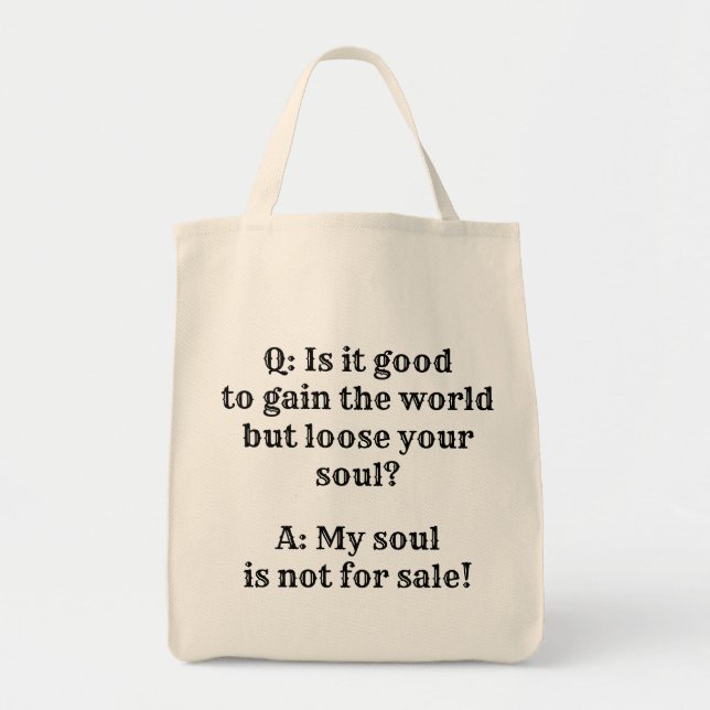 Minha bolsa de tote de mercearia (Frente)