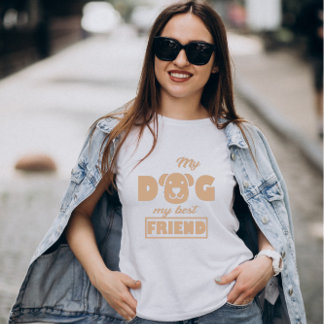 Minha Cadela é Minha Melhor Amiga Camiseta Unissex