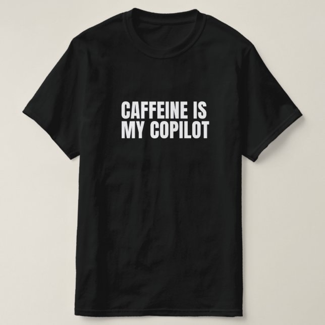 Minha Cafeína Mens T-Shirt (Frente do Design)