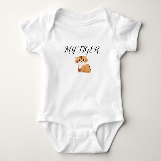 Minha camisa de camisa do design do tigre (Frente)