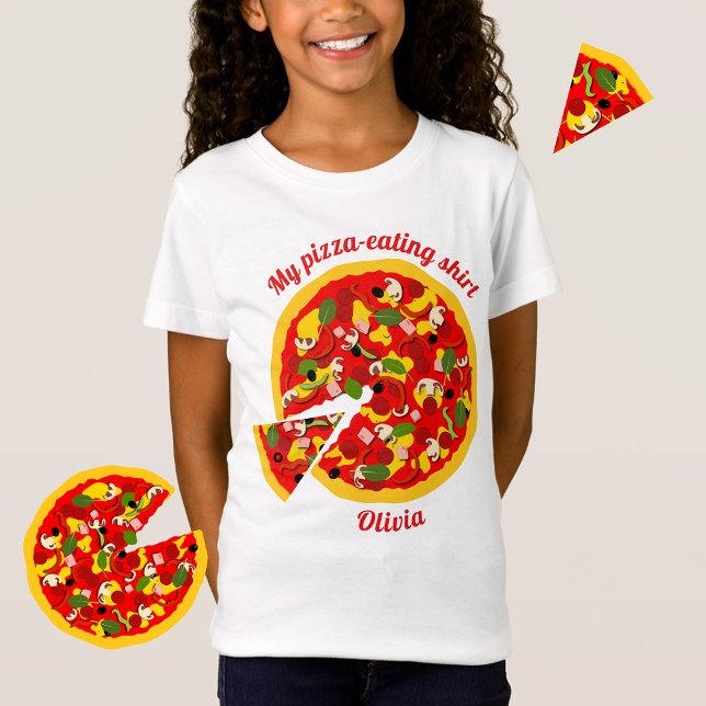 Minha Camisa De Comida De Pizza Personalizada (Criador carregado)