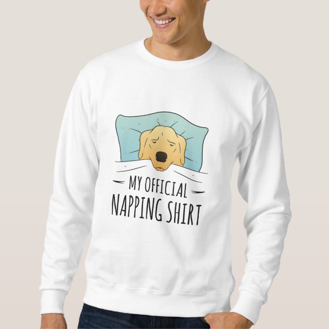 Minha camisa de dormir com o cão dormindo (Frente)