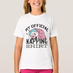 Minha camisa de dormir - Preguiçoso Unicórnio dorm