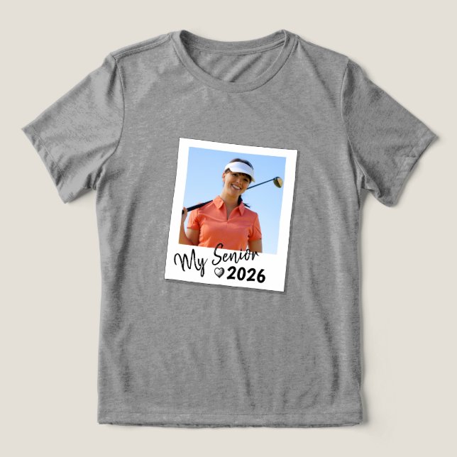 Minha Camisa De Golfe Com Imagem Personalizada Do  (Design frontal)