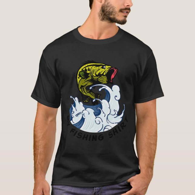 MINHA CAMISA DE PESCA - PESCA Caminhada com o PAI  (Frente)