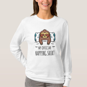 Minha camisa oficial de dormir Sloth