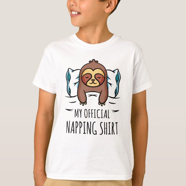 Minha camisa oficial de dormir Sloth (Frente)