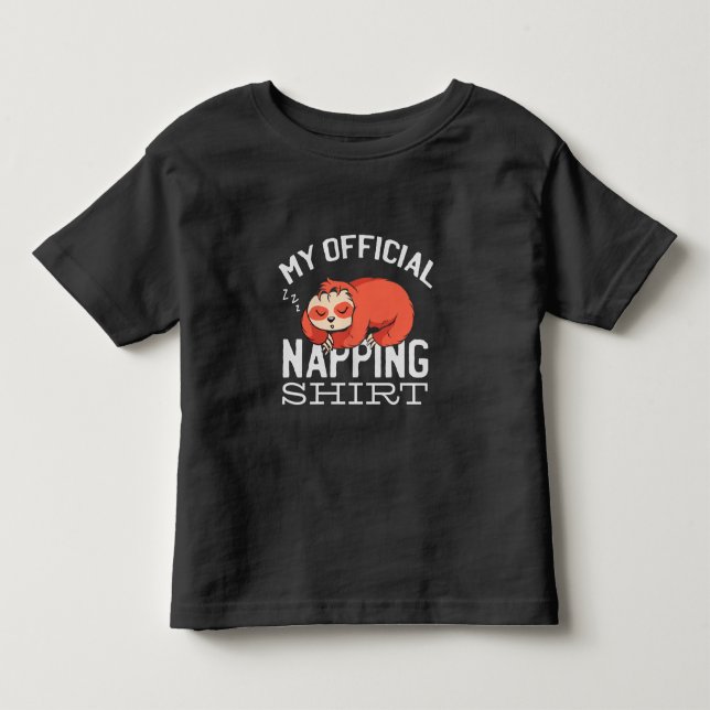 Minha camisa oficial para soneca Preguiça (Frente)