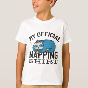 Minha camisa oficial para soneca - Preguiça dormin