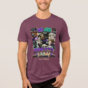 Minha Camisa Personalizada Divertida de Trabalho -