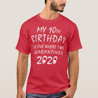 Minha camiseta de aniversário de 10 anos