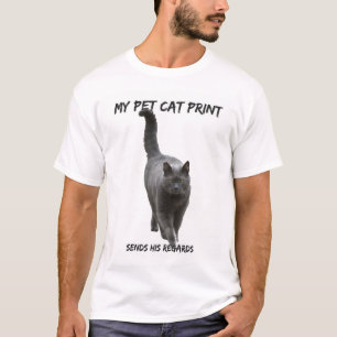 Minha Camiseta de Gato de Impressão Engraçada Engr