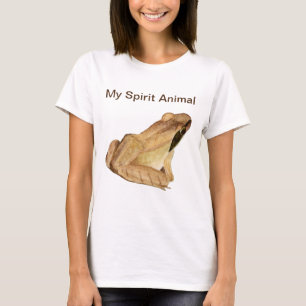 Minha Camiseta de Sapo Animal Espirituosa