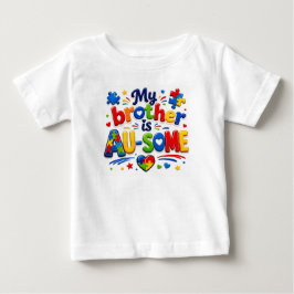 Minha Camiseta de T-Shirt para Criança 'Meu Irmão