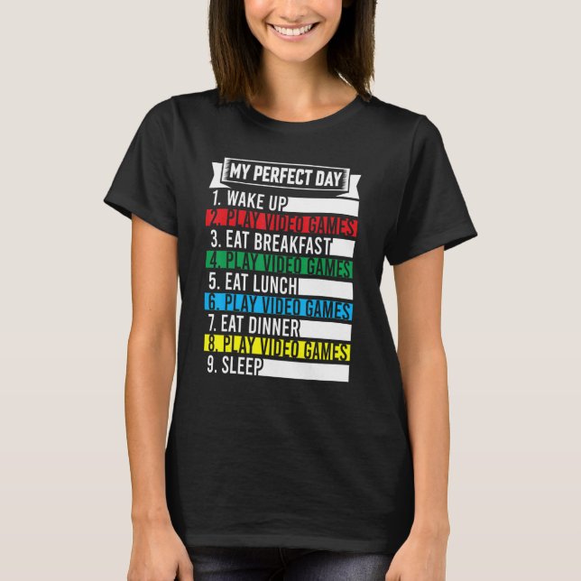 Minha Camiseta de Video Games do Dia Perfeito Dive (Frente)