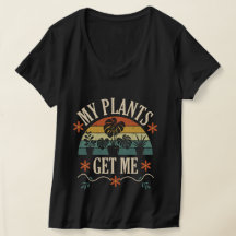 Minha Camiseta Decote V Feminina com Frase sobre P