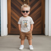 Minha camiseta do 1º aniversário do meu ursinho