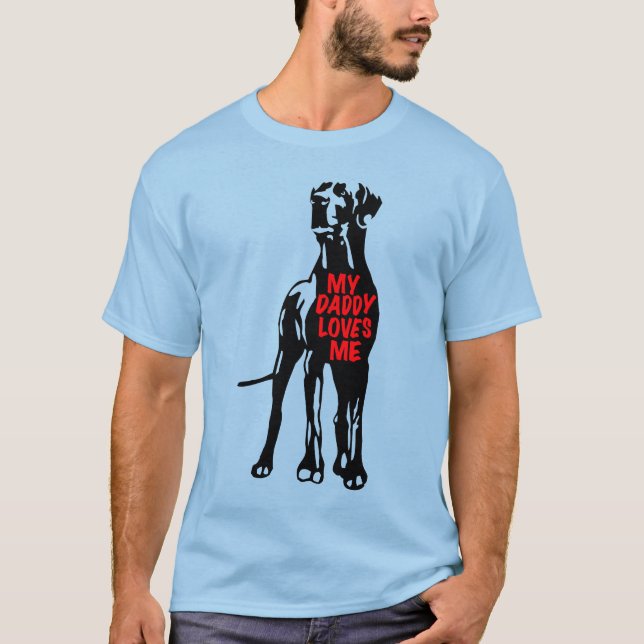 Minha camiseta do Great Dane do papai (Frente)