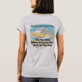 Minha Camiseta Feminina - Meus Portos de Cruzeiro