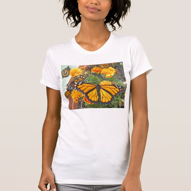 Minha camiseta Monarch Butterflies-Women's (Frente)