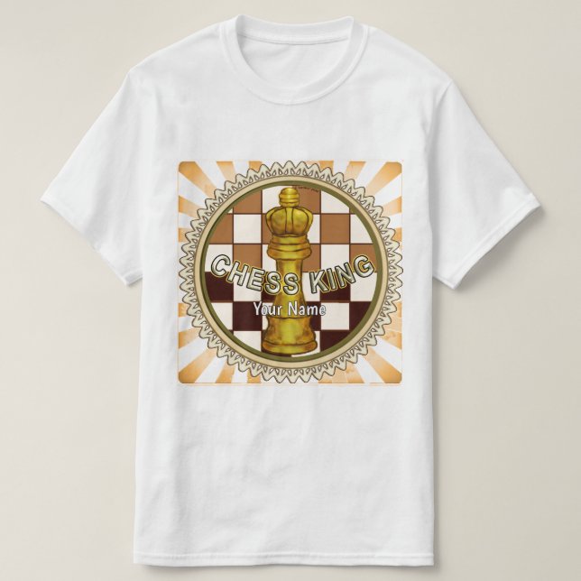 Minha Camiseta Rei de Xadrez (Frente do Design)