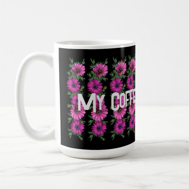 Minha Caneca de Café Clássica com Texto da Hora do (Esquerda)
