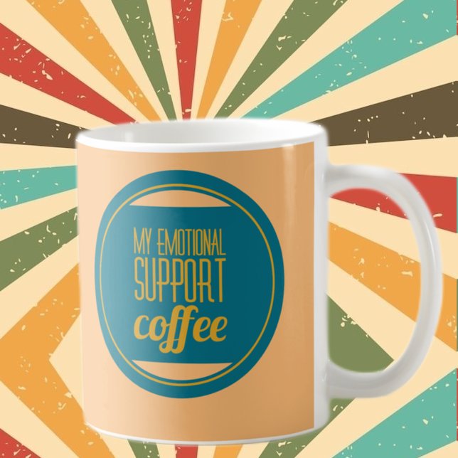 Minha Caneca de Café de Apoio Emocional | Café Div (Criador carregado)