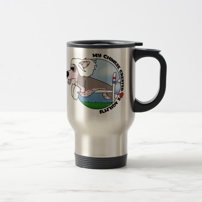 Minha caneca de viagem com crista chinesa da (Direita)