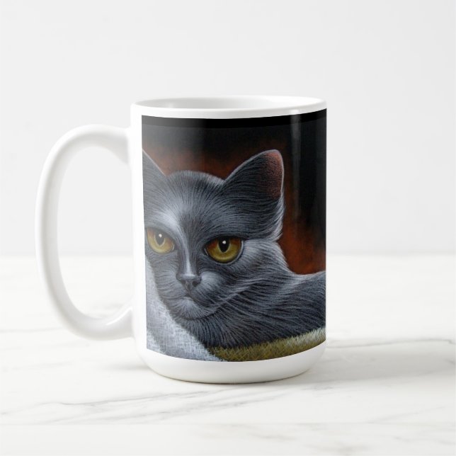 MINHA CANECA DO CAT AZUL DO RUSSO (Esquerda)