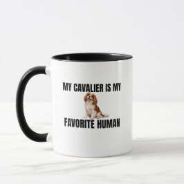 Minha Caneca do Cavalier é Meu Humano Favorito