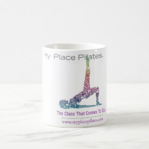Minha caneca do logotipo de Pilates do lugar
