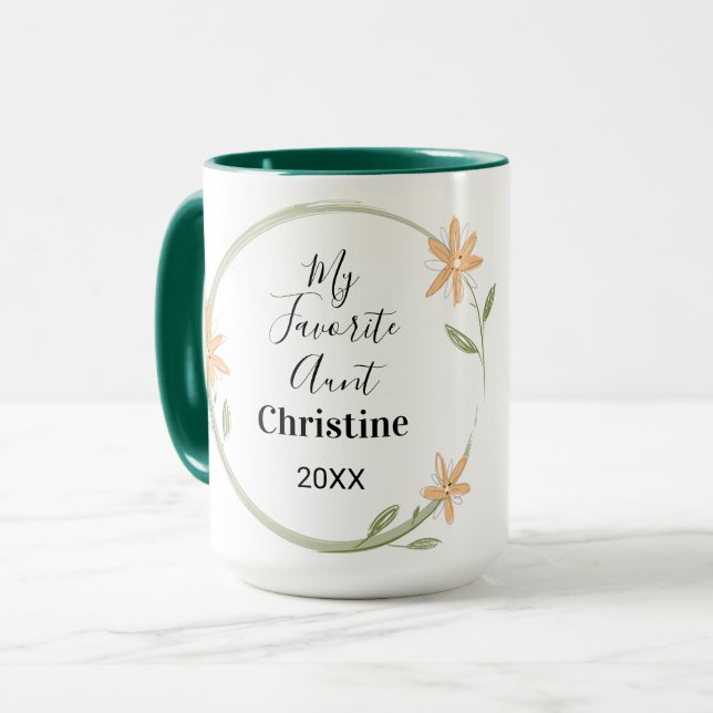 Minha Caneca Personalizada com Foto da Tia Favorit (Frente Esquerda)