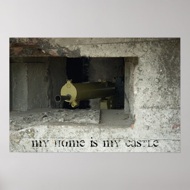 Minha casa é minha poster do castelo (Frente)