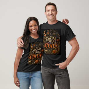 Minha Círculo Social É uma Camiseta de Halloween d