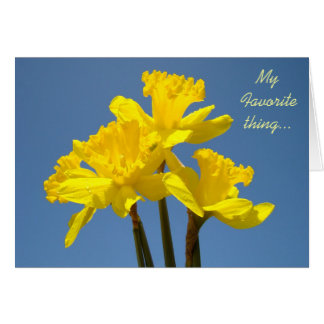 Minha coisa favorita é Amar Você! Cartões Narcisos