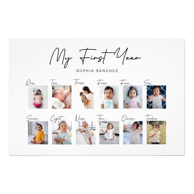 Minha Colagem de Fotos do Primeiro Ano (Frente)